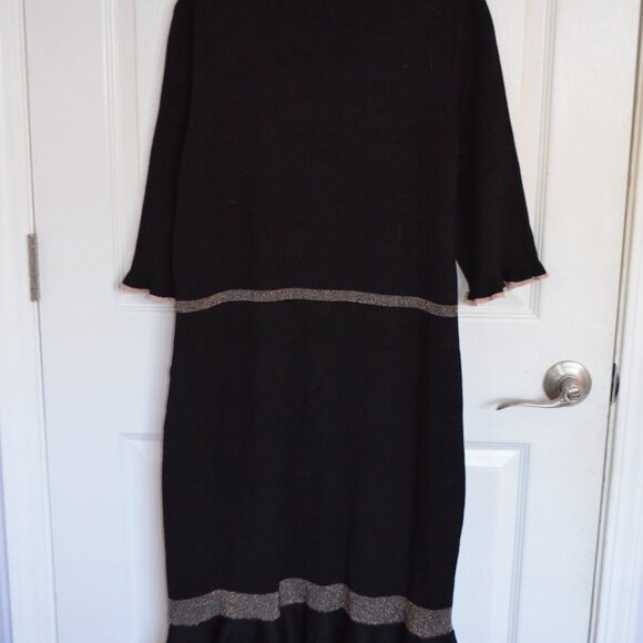 Neiman Marcus Black Midi Dress - Picture 3 of 3